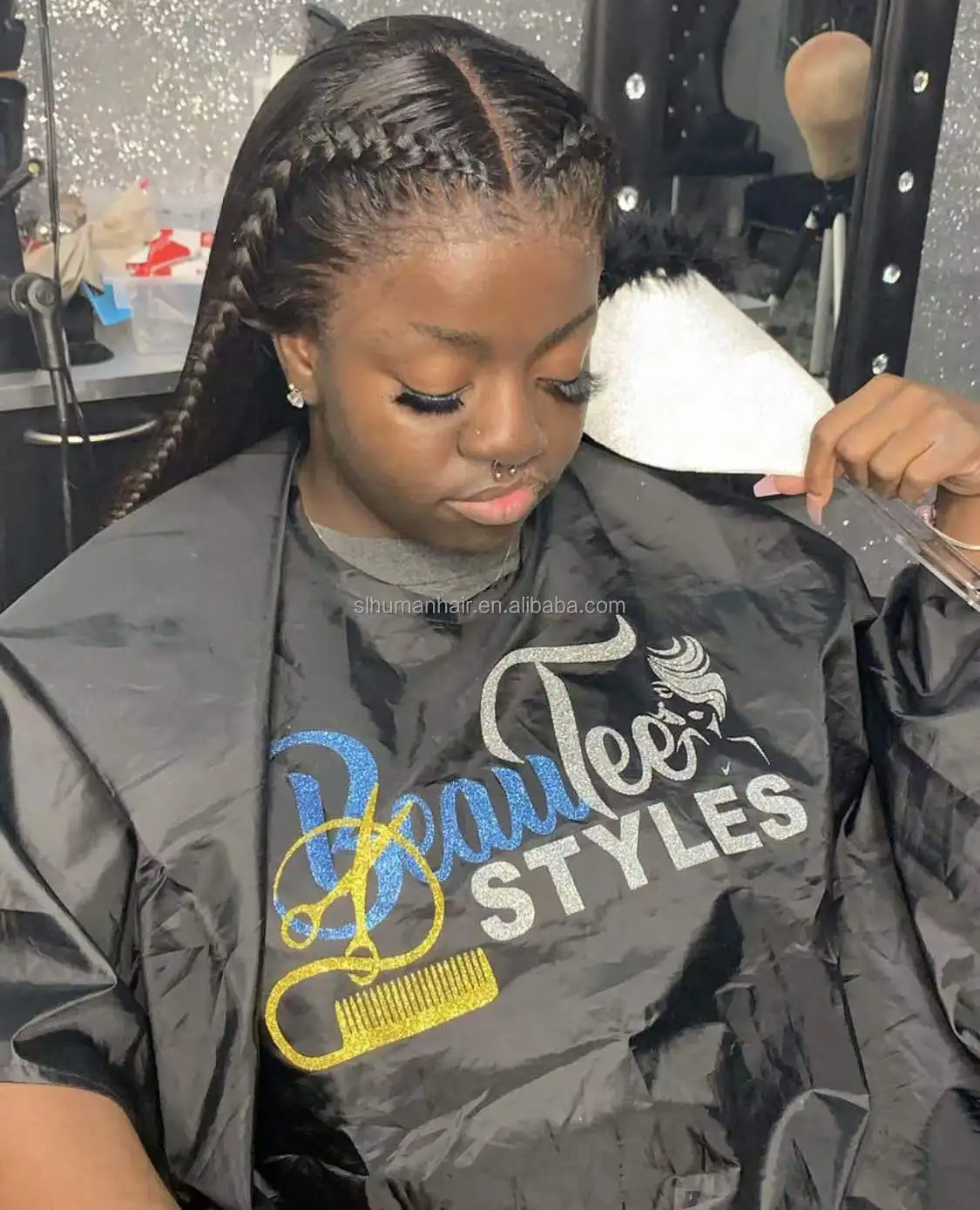 Hair Cutting Hairdressing Cloth Barber Salon Cape Wholesale Professional Waterproof custom salon cape