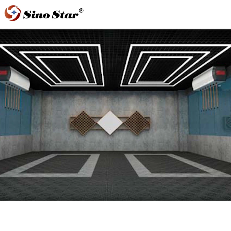 ST2048 Auto Lighting System 508W High lux led liner lights for the auto maintenance booth