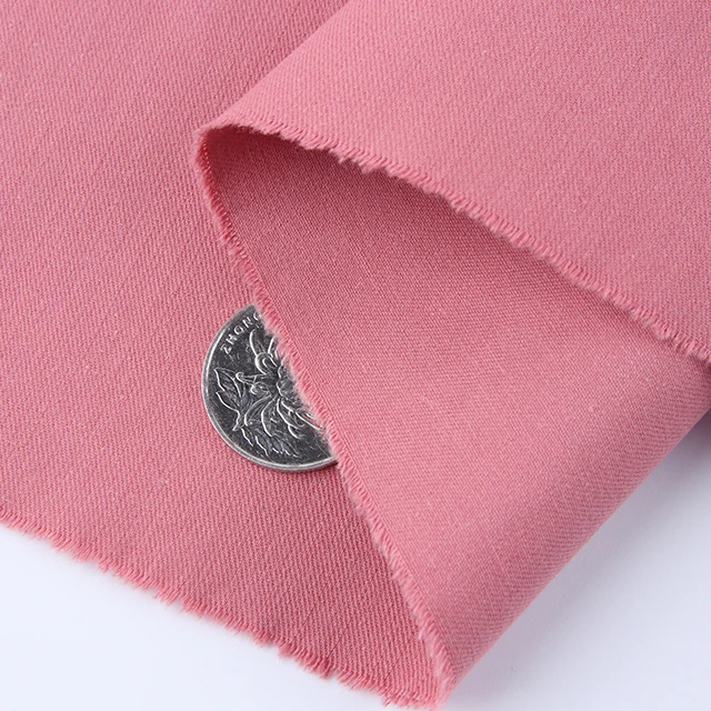 Wholesale 21*16 Plain-Dyed Twill Bamboo 106*67 Stone Washed Woven 100% Cotton Fabric For Pants Outer Bags