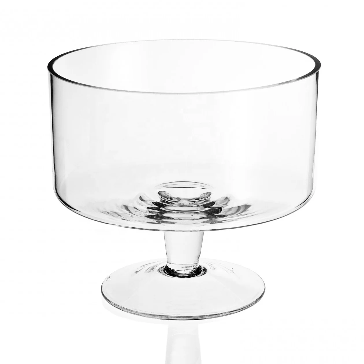 Lead free Lexington Mouth Blown Glass Trifle Bowl