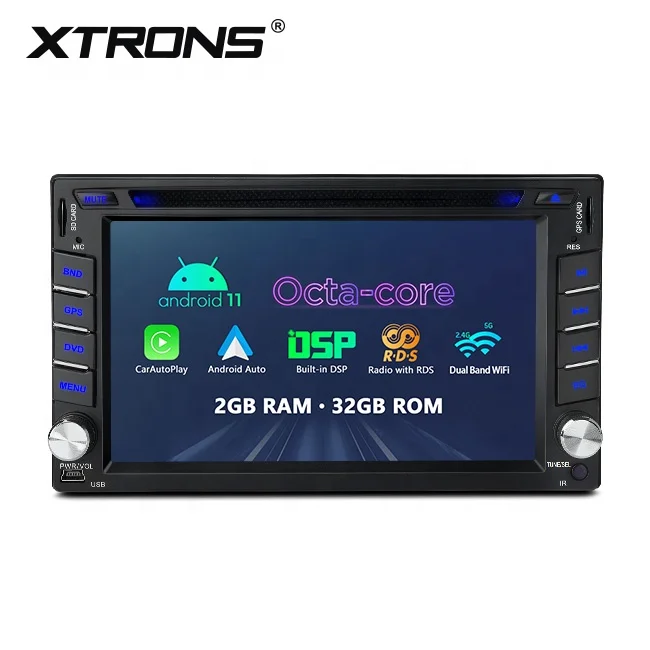 XTRONS 2 din touch screen Android car DVD player for Nissan qashqai patrol navara with Wireless CarPlay