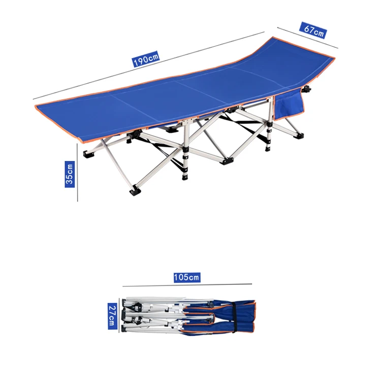 Factory directly supply customized portable folding camping bed nz single cot bed
