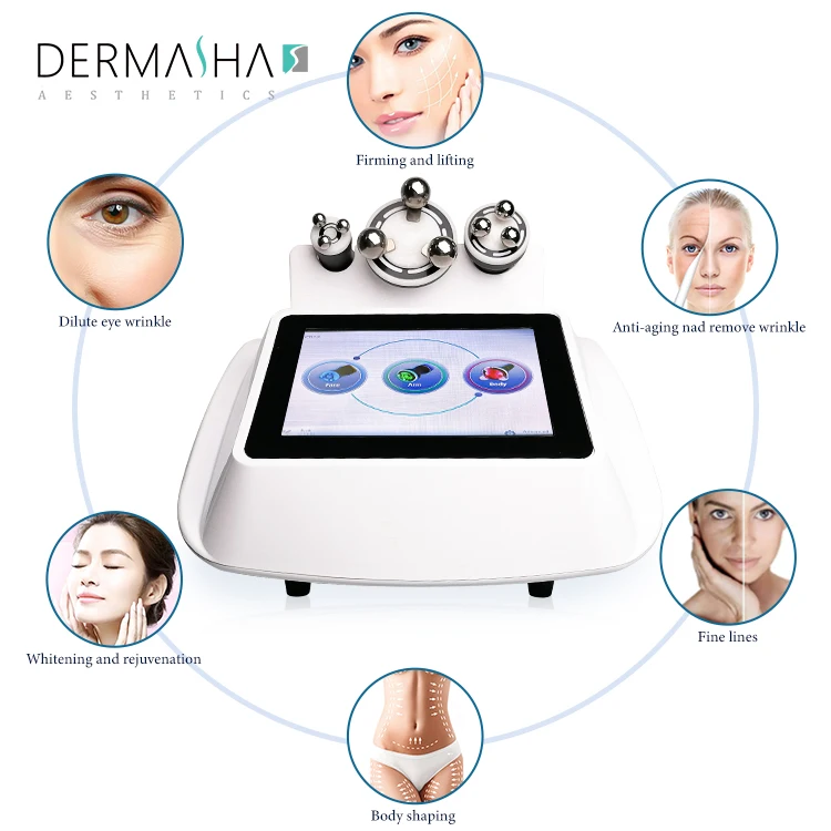 Dermasha radio frequency machine 360 degree massage roller face lifting cellulite removal RF Facial Lifting Machine