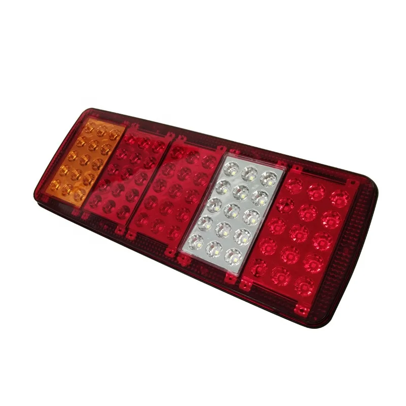 Waterproof Universal Clear Lens Truck Rear Tail Lights 24V For Trailer