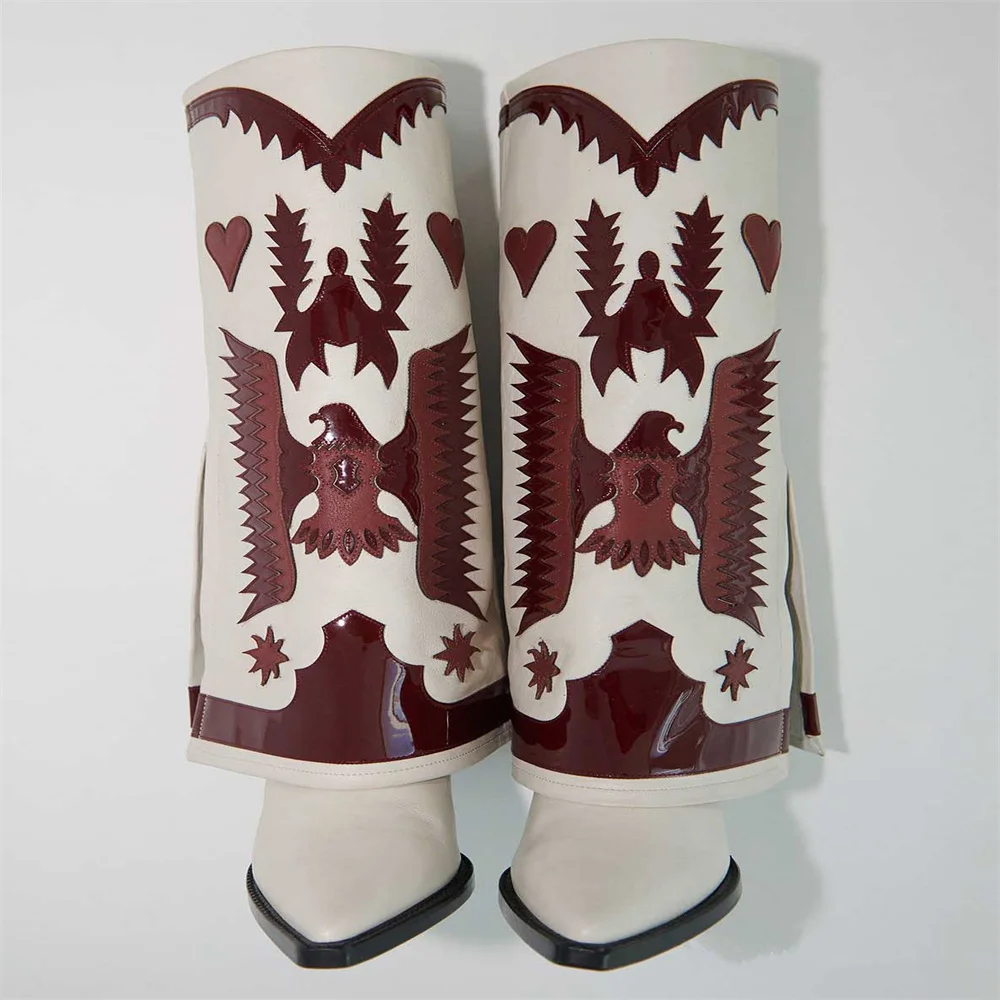 2023 wholesale Western Boots Genuine Leather Vintage Pointed Toe Cowboy Boots Retro ankle boots for women