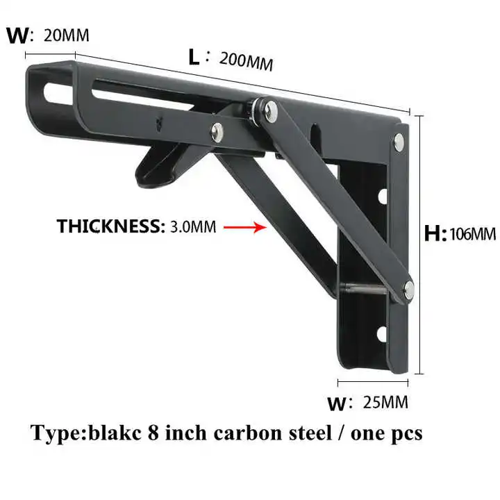 Custom high quality foldable hardware stainless steel wall bracket. air conditioner bracket