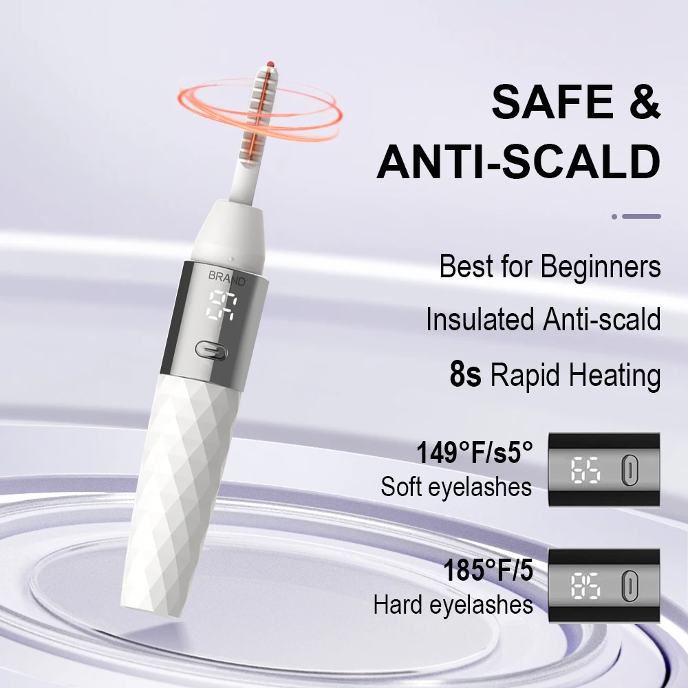 Latest Wholesale Rechargeable Portable Electric Eyelash Curler Quick Heated Mini Electric Eyelash Curler for Lash Lift