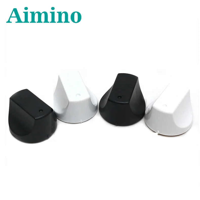 AIMINO Black And White Plastic Knob for Gas Cooker Stove Oven Parts Knob for Kitchen