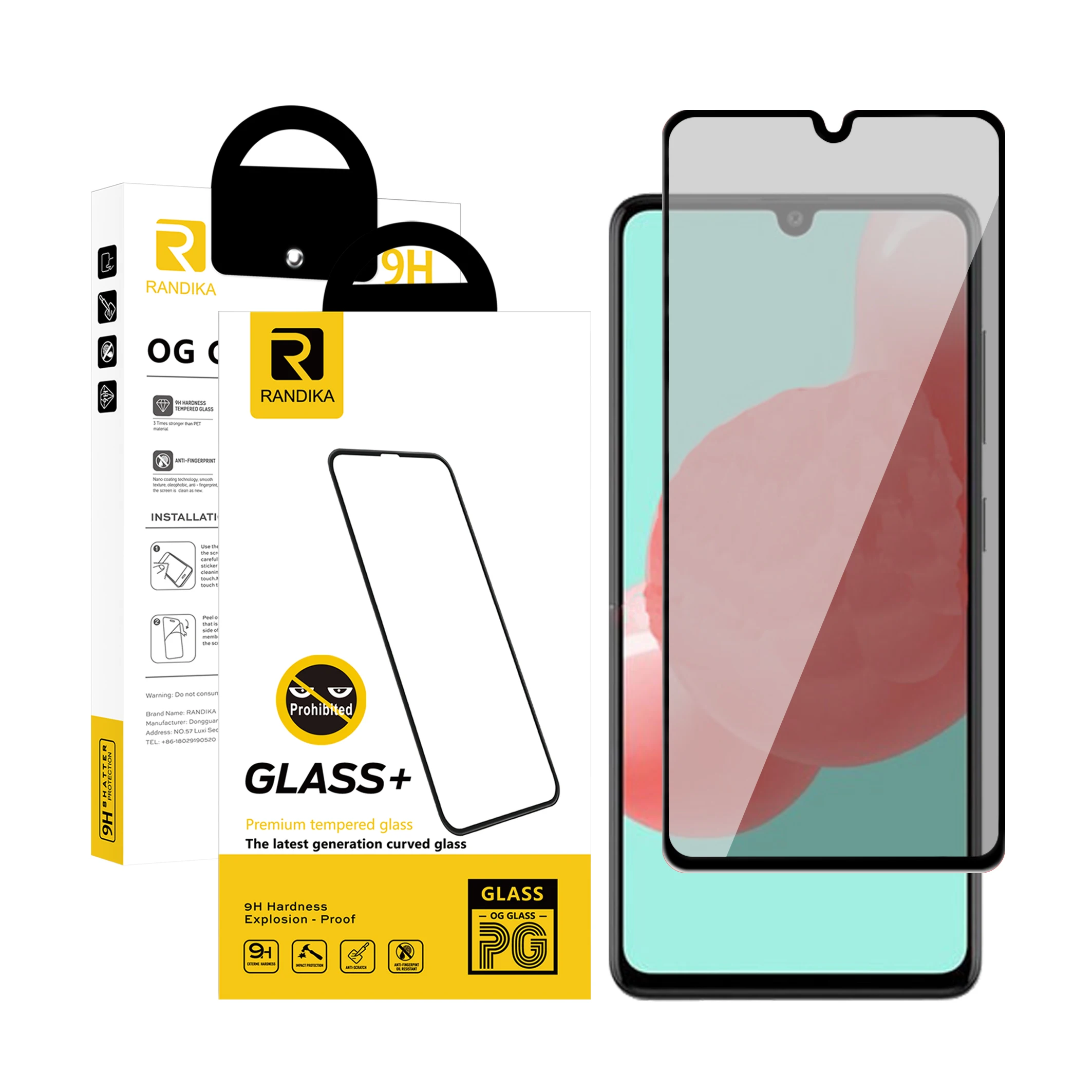 Professional Manufacturer Mobile Screen Guards Tempered Glass Privacy Screen Protector