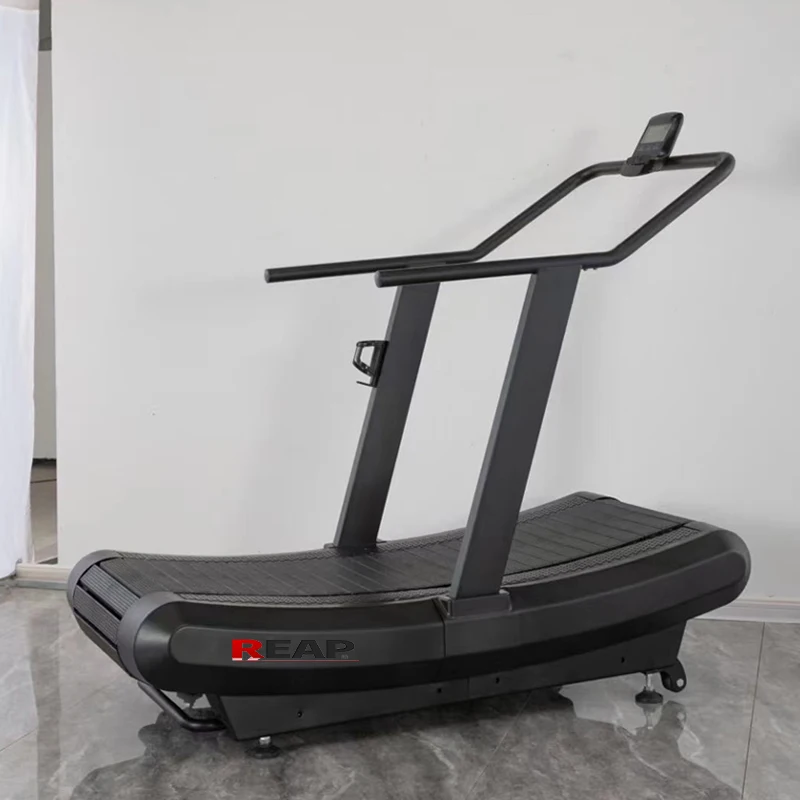 Wholesale commercial use non-motorized unlimited speed treadmill mechanical curved treadmill with customized logo