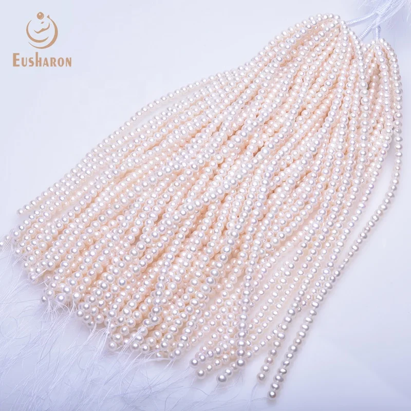 Wholesale 8-9 A+ White  Color Near Round Freshwater Pearl Beads Strand Of Women