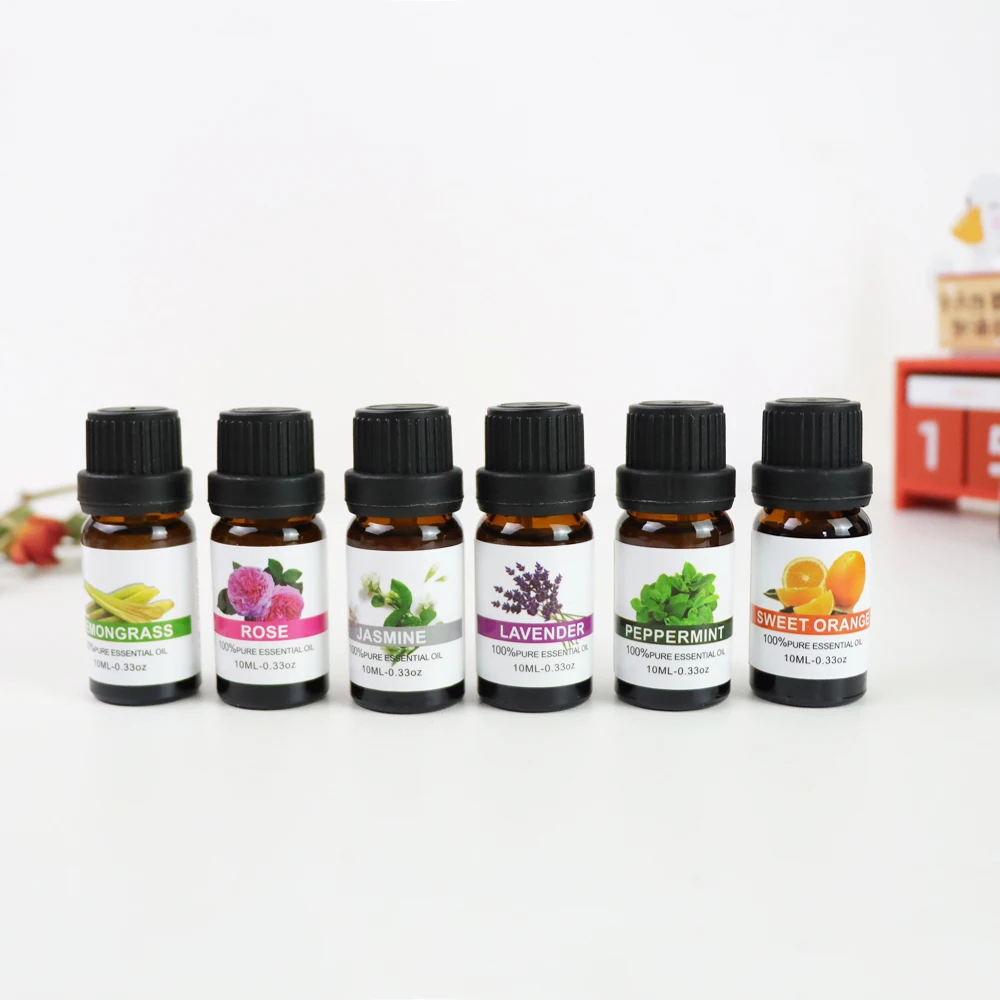 6 упаковок ароматические эфирные масла фирменный подарочный набор 10 мл лавандового для расслабления и успокоения диффузора