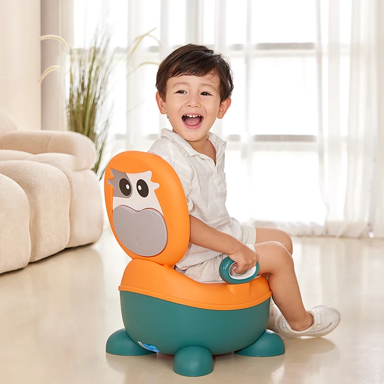 Anti Slip Cute Plastic Carton Portable Toilet For Baby Bathroom Toddler Child Potty Training