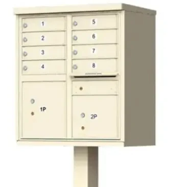 Metal Outdoor Postal delivery box USPS MailBoxes Home Garden 16 Doors 2 Parcel Lockers with key lock