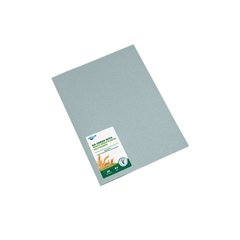 Eco-friendly plastic clear document presentation folder a4/letter size 20 pockets transparent sheet protector display book