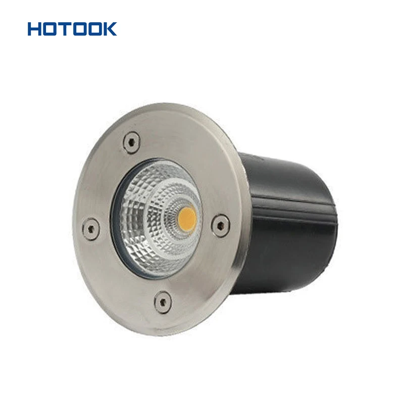 HOTOOK COB Outdoor Garden Floor IP65 Stainless Steel 12V Path Buried Underground Yard Light Landscape Garden Inground Light