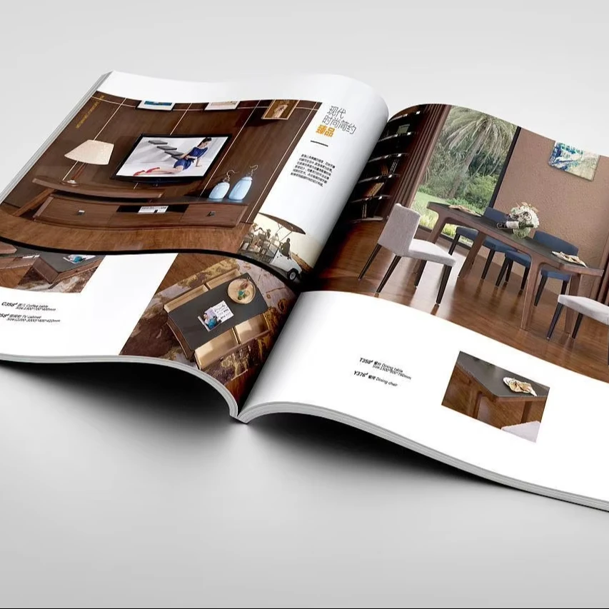 High End Cheap Price Booklet Printing Magazine Custom Book Catalog Brochure Leaflet Flyer Printing