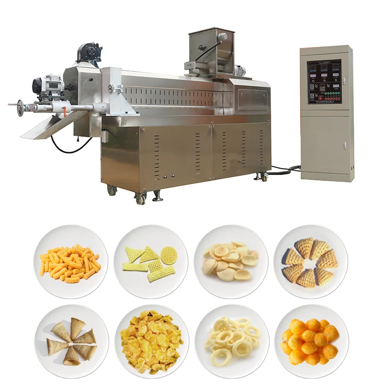 Doritos Crispy Chips Sala Bugles Processing Production Line Industrial Corn cheese ball Puffed Corn Snacks Food Machine