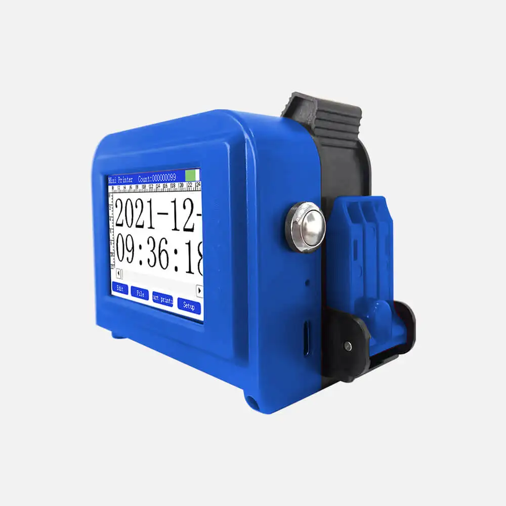 Portable electronic stamp  food & beverage machinery dot peen marking expiry date printer machine
