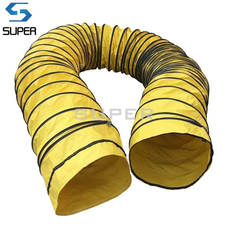 Три слоя тепловой кондиционер изолированный гибкий воздуховод стальной проволоки