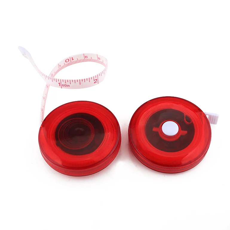 150Cm 60 Inch Hot Sale Round Mini Sewing Cloth Tailor Fabric Metric Inch Retractable Measuring Tape,Pvc Measuring Tape