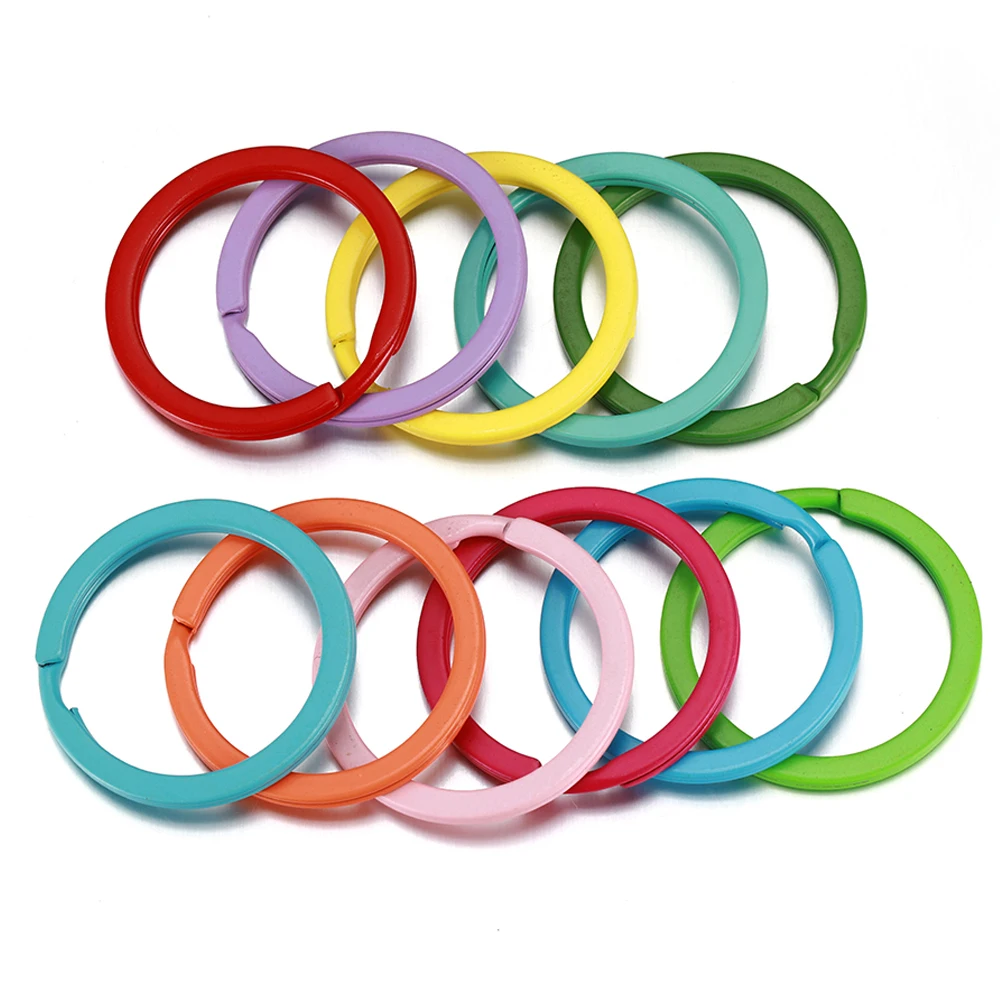 Colorful Metal Key Ring 1' Size Keyring Keychain Car Keys Accessories Wholesale