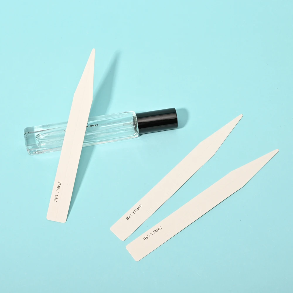 Bespoke Affordable Beige Easy to Hold Mouillettes Paper Supplier Absorbent Paper Scent Blotter Cards