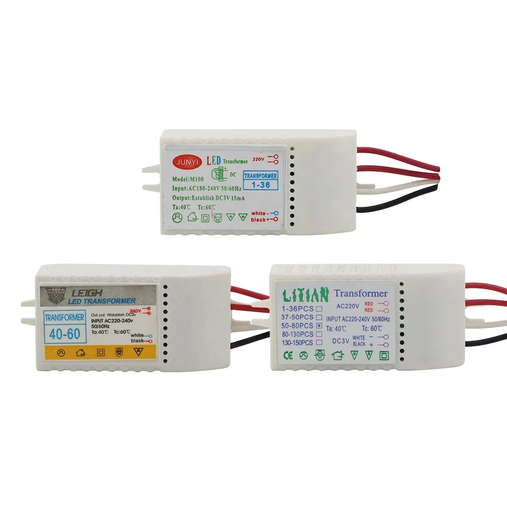 1-36pcs leds Electronic Transformer LED Controller Power Supply LED Driver 220V To DC3V 15mA Low-Voltage For Straw Hat Lamp Bead
