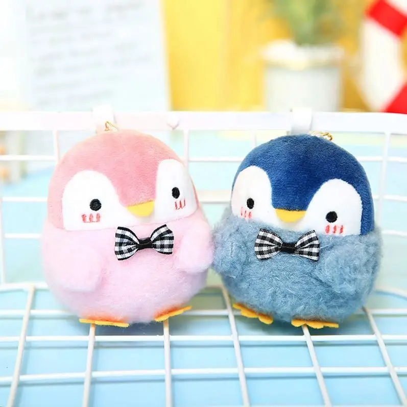 wholesale Mini cute Penguin keychain Penguin Plush Dolls keychain diy bag charms Pendant Stuffed Animal Penguin Plush Key Chains