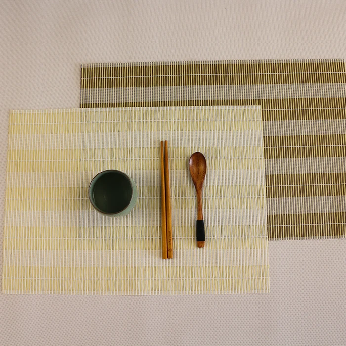 haoyan Eco-Friendly restaurant use bamboo jute placemats table mats
