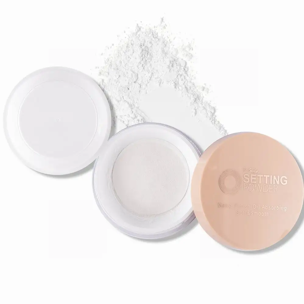Custom Logo Talc Free Oil Control Private Label Vegan Makeup Matte Pink Loose Setting Powder Light Weight Setting Powder