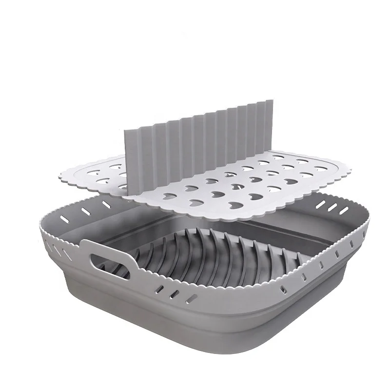 2023 new NinjaDZ201401  rectangular air fryer silicone silicone pad for one pot and two split pad set