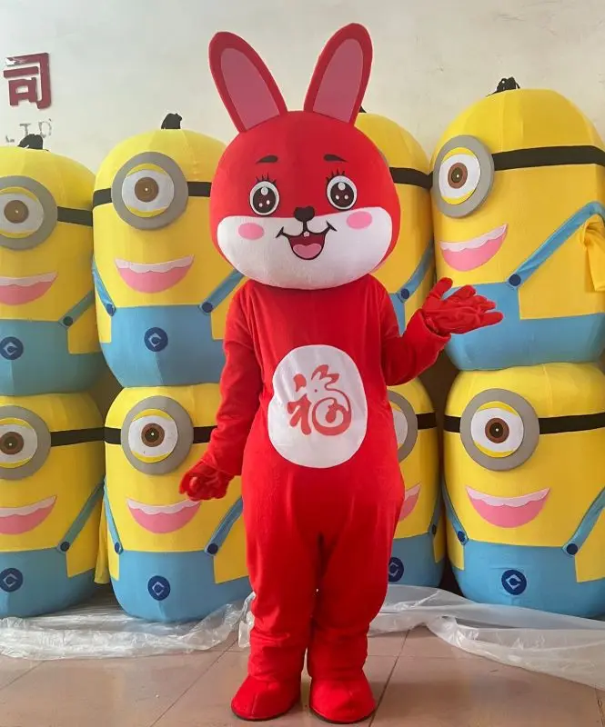 Cartoon Cosplay Easter Party Bunny Animal Mascots Customized Adult Rabbit Bunny Mascot Costumes