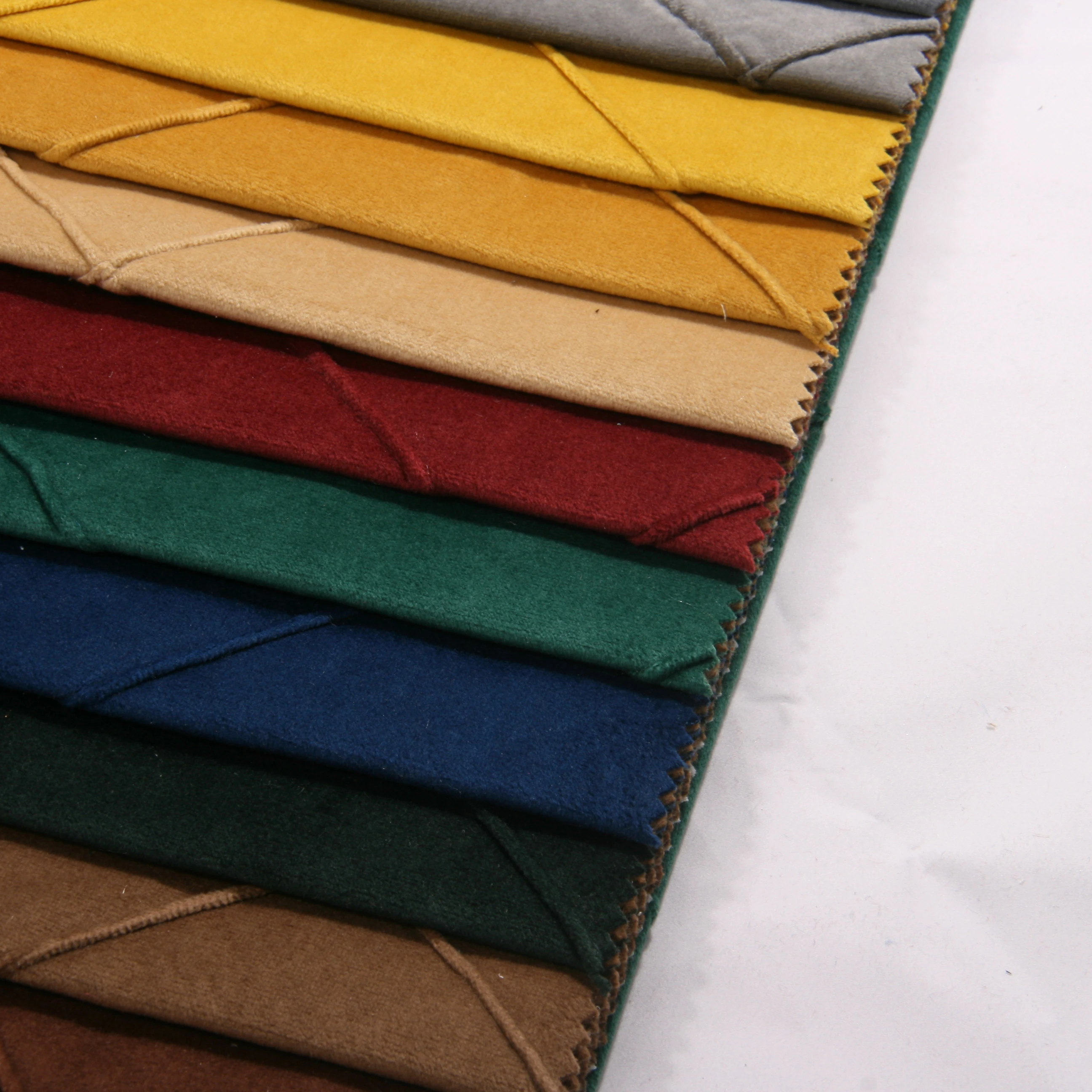 Factory price sofa textile velvet embroidered holland velvet fabric for sofa upholstery