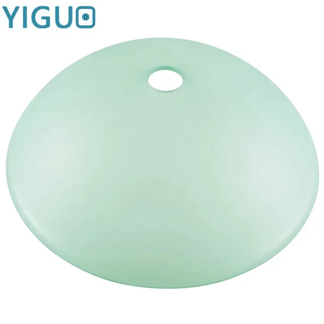 Quality above counter installation type single bowl round bowl shape tempered glass hand wash bathroom vessel sink