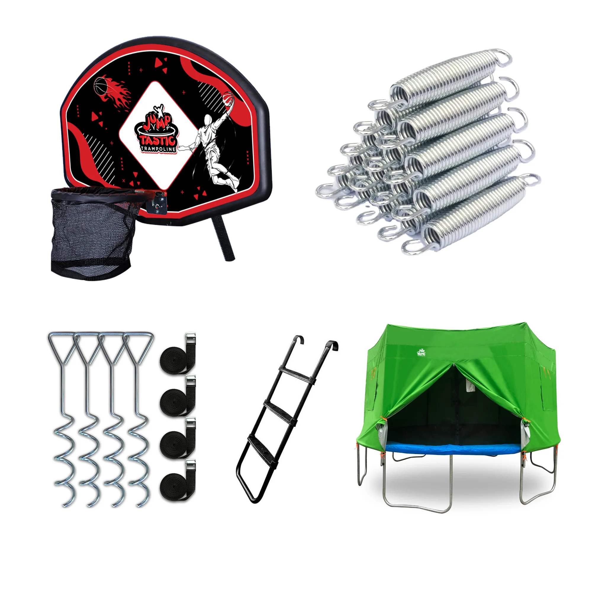 Trampoline part Basketball Set  Ladder and Trampoline  Springs