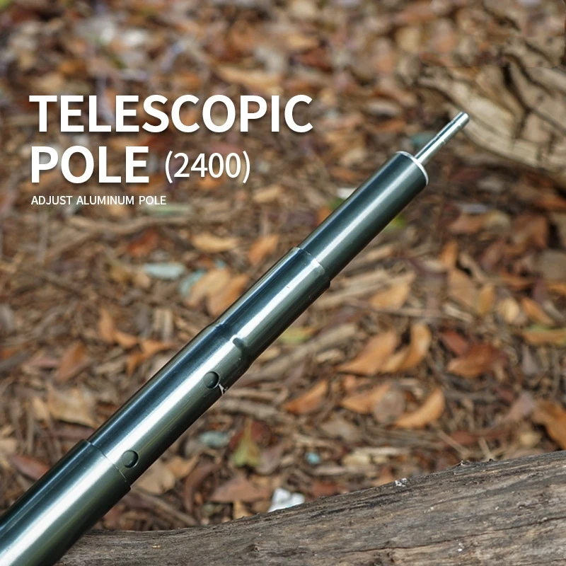Collapsible Lightweight Adjustable Telescoping Aluminum Tent Tarp Poles for Camping Backpack Hammocks Sun Shade Shelters Awnings