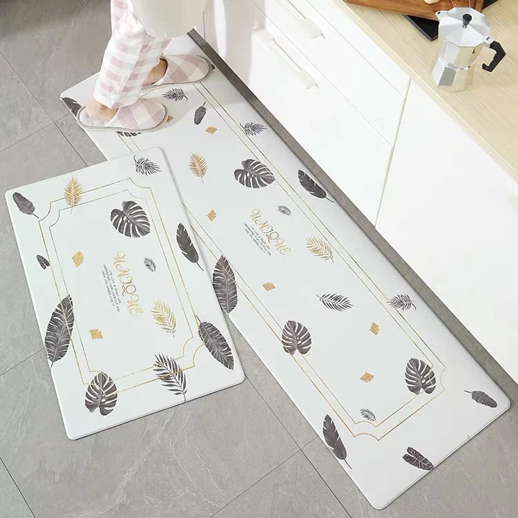 Kitchen Mat Kitchen Carpet Factory Direct Sales Custom Printed Design Soft Pvc Waterproof Anti-fatigue Floor Mat