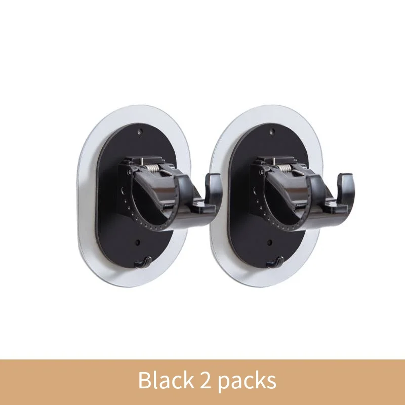 Self Adhesive Curtain Rod Bracket Hook Bathroom Hotel Non Perforated Fasteners Fixing Hooks for Clothes Drying Poles