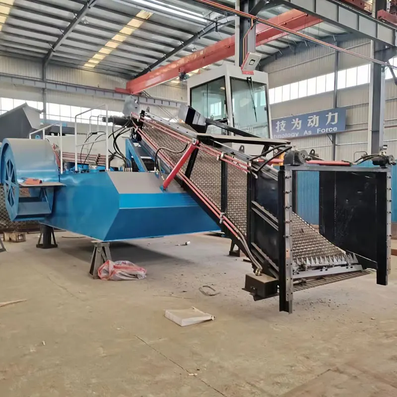 China Factory Full-automatic Aquatic Grass Harvester with Full-hydraulic System