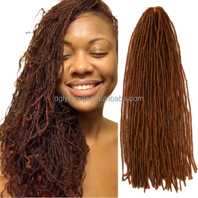 18Inch Sister Loc Synthetic Braids Crochet Hair Ombre Natural Soft Dreadlocks Sisterlocks Sister Loc Hair Extensions