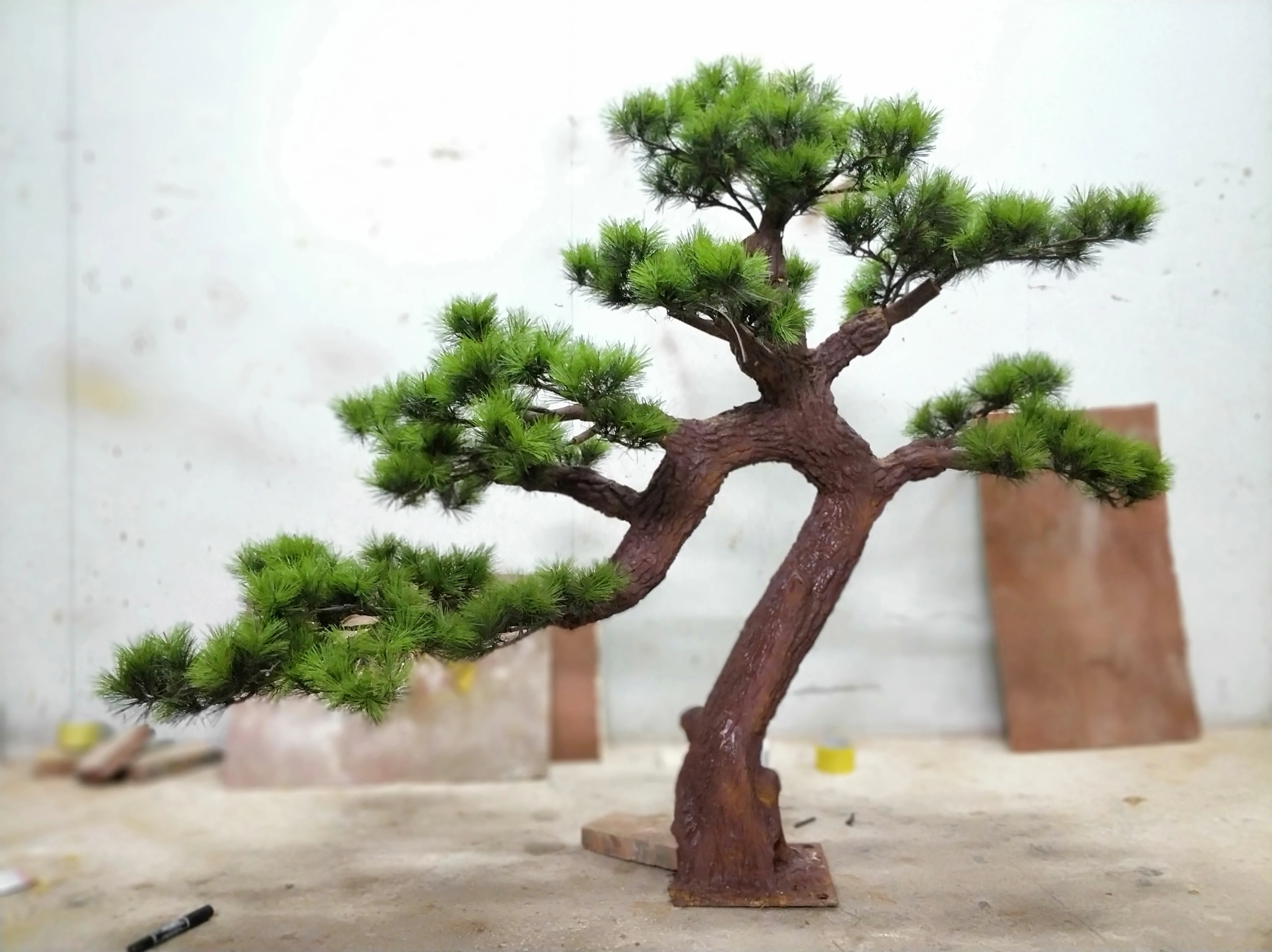 Factory Custom Indoor Outdoor Landscape Plant Artificial Plants Old Pine Tree Faux for Garden Decoration