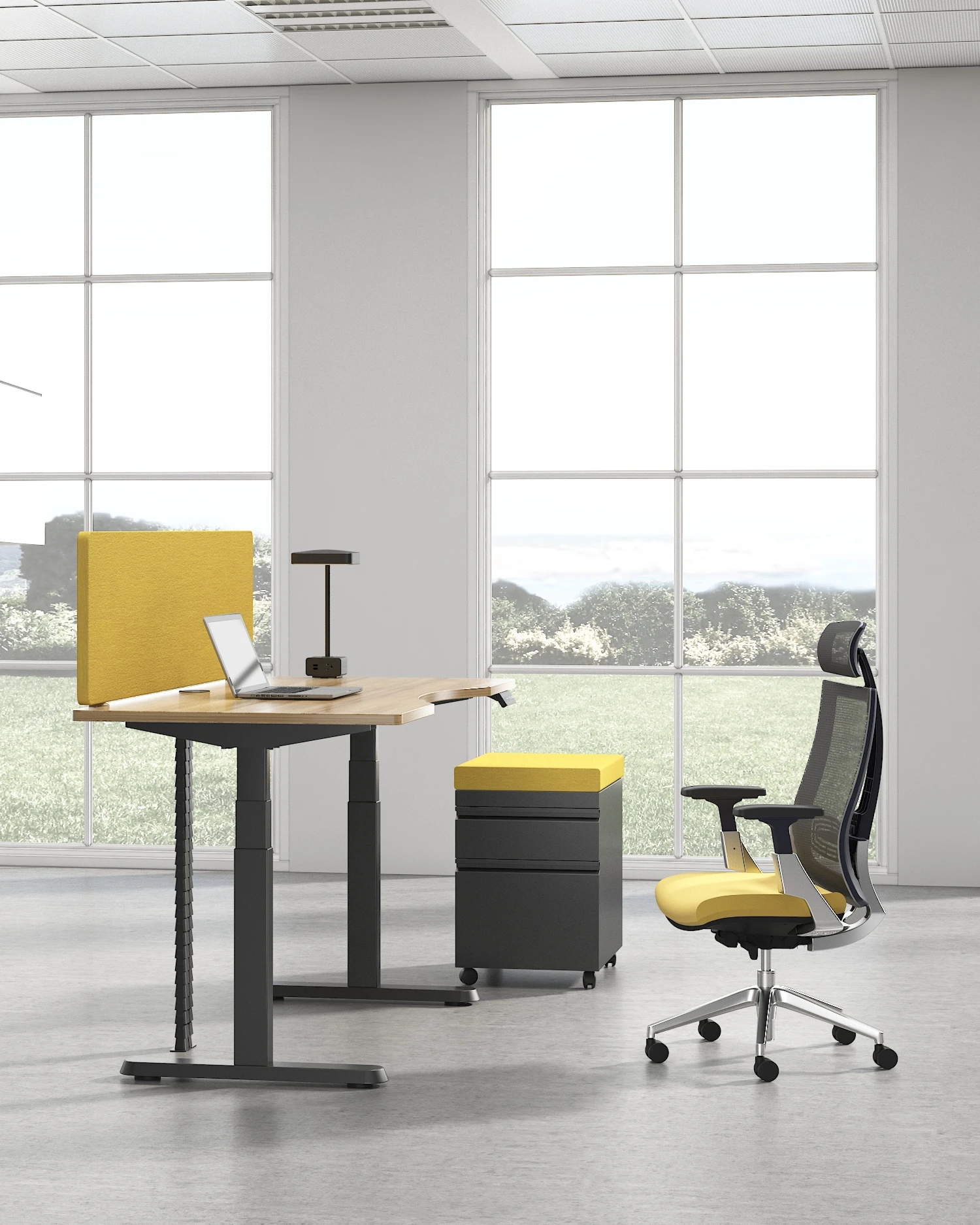 computer table PC Workstation Sit Stand Office Home Standing Desk Electric Height Adjustable Desk