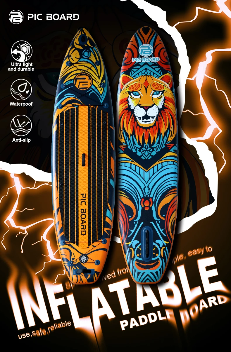 PIC BOARD custom portable stand up surfboards OEM China supplier with factory price sup board for ocean lake river