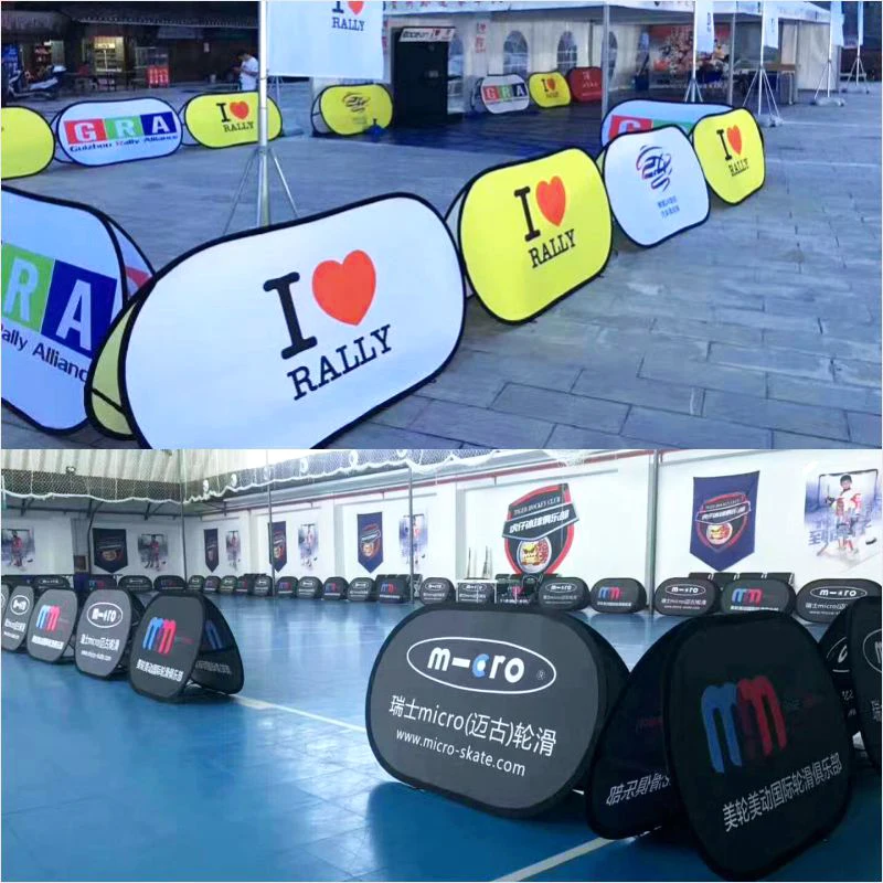 Custom Print Pop Up oval A-Frame Banner Event Popup Pop Out A Frame Banner For Exhibitions