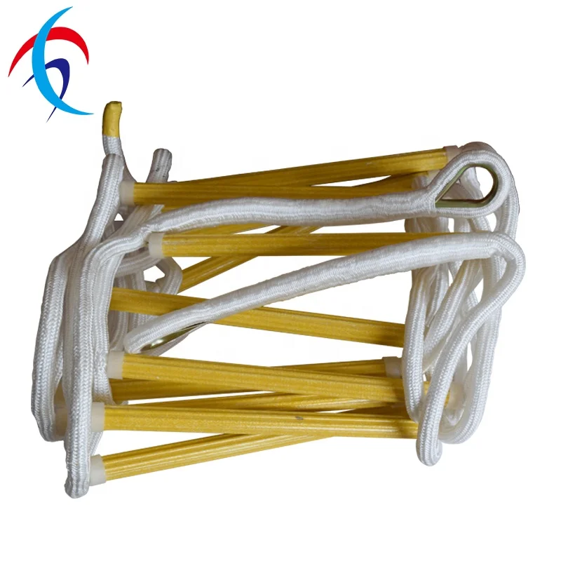 High Strength Nylon Escape Folding Ladder for Emergency High Building Escape