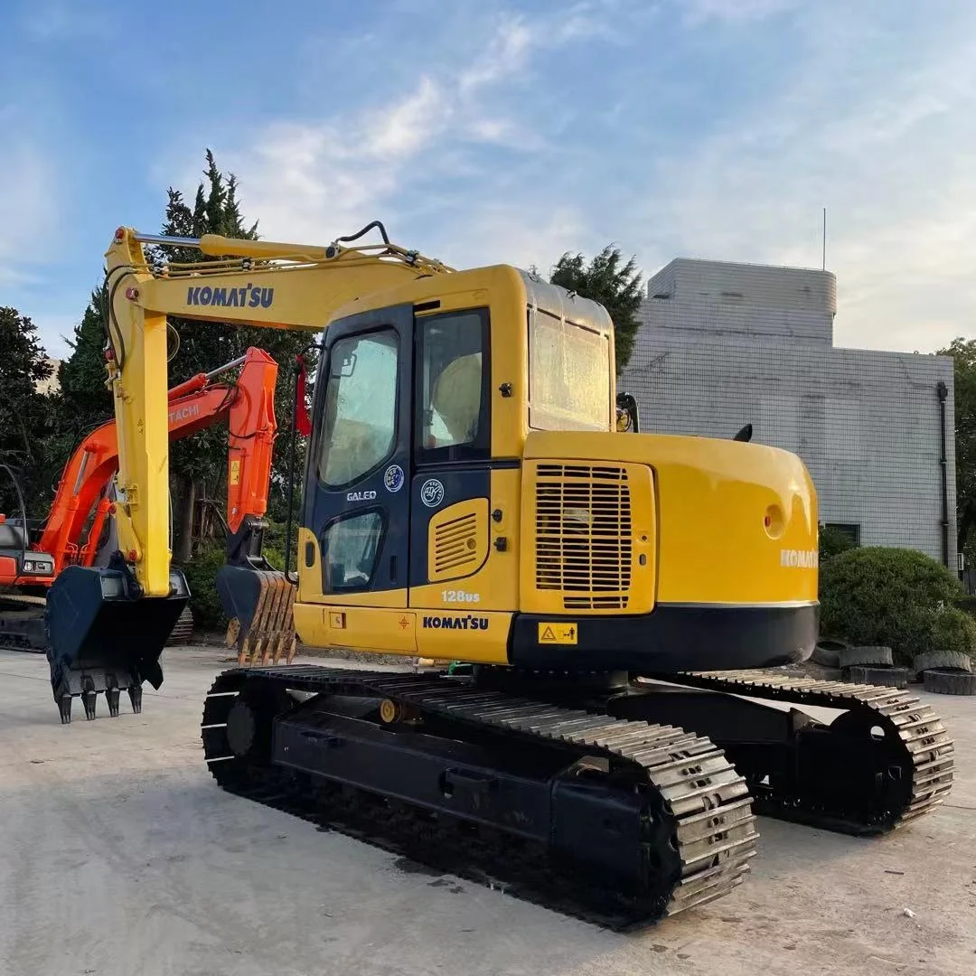 original 12ton japan made excavator machine used komatsu pc128us pc138us in shanghai yard