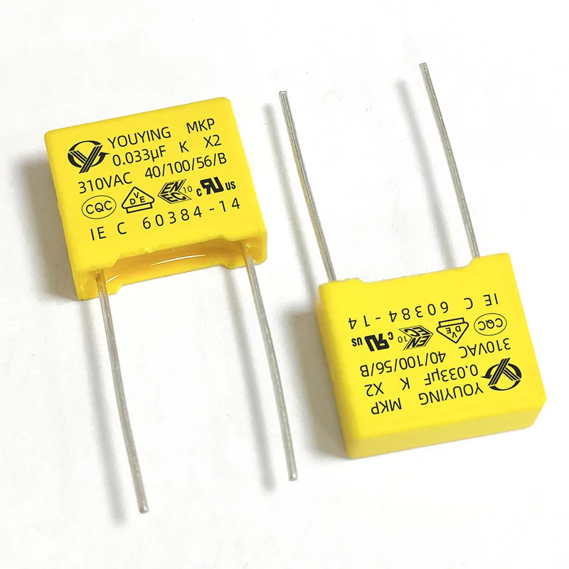 Wholesale X2 Metallized Polyester Film Capacitor Ultra-Square  Radial Lead High Voltage Capacitors