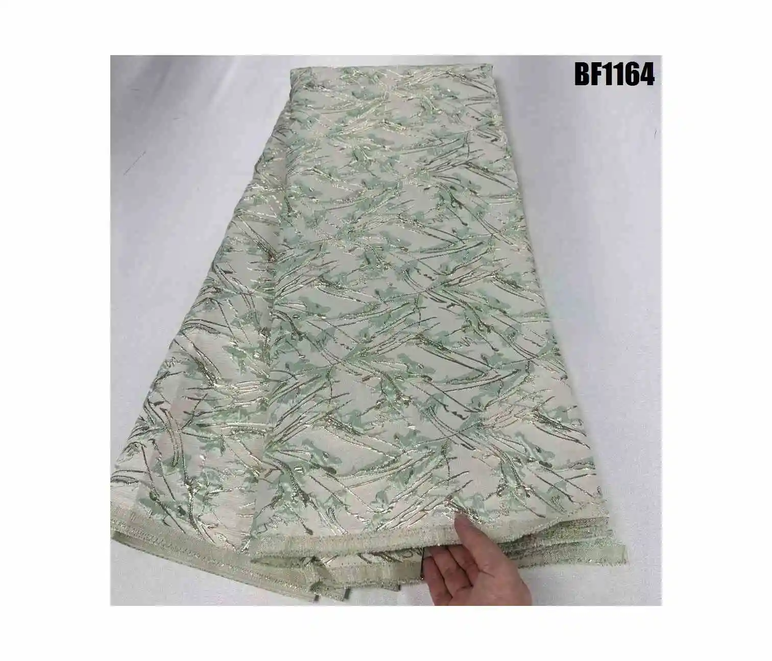 dress and scarf Jacquard Brocade  mh embroidery thread clothe material  fabric for party