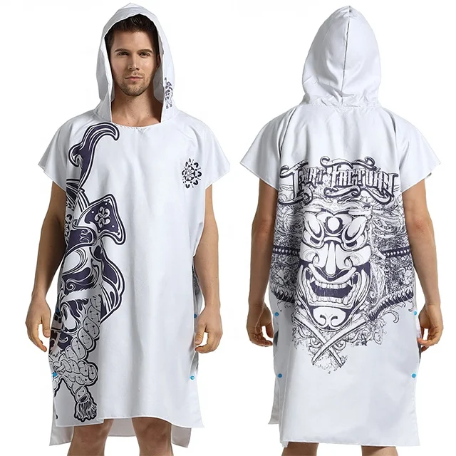 China Manufacturer High Quality Special design portable hooded microfiber surf poncho with factory prices